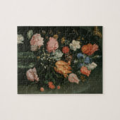 Floral Baroque, Vase van Bloemen in een Niche Legpuzzel (Horizontaal)