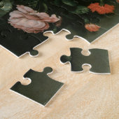 Floral Baroque, Vase van Bloemen in een Niche Legpuzzel (Zijkant)