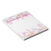 Floral bas mitzva notitieblok (Schuin)