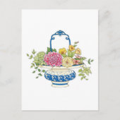 Floral Basket Briefkaart (Voorkant)