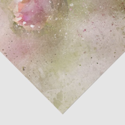 Floral Basket Tissue Paper Tissuepapier (Detail)