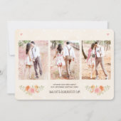 Floral Basketball Save the Date (Achterkant)