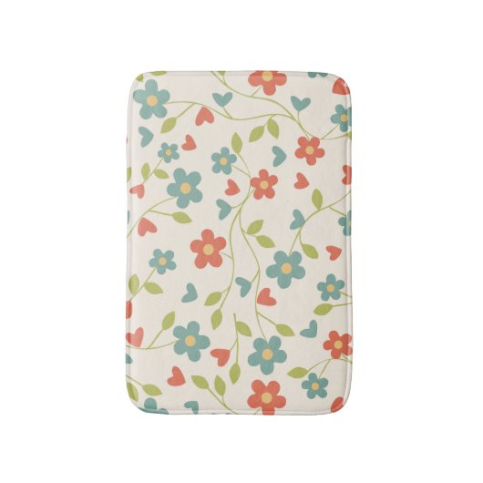 Floral Bath Mat (Voorkant Verticaal)