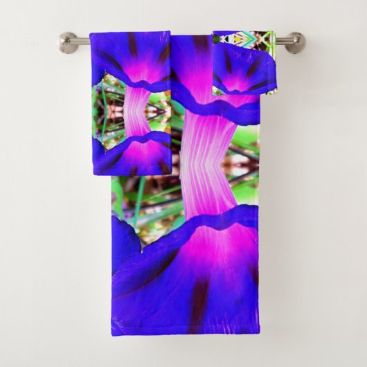 Floral Bath Towel Set Bad Handdoek (Insitu)