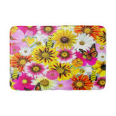 Floral Bathroom Bath Mat (Voorkant)