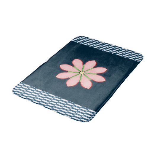 Floral Bathroom Bathmat Badmat (Gekanteld)