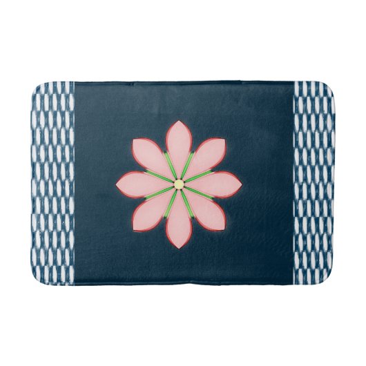 Floral Bathroom Bathmat Badmat (Voorkant)