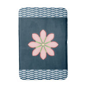 Floral Bathroom Bathmat Badmat (Voorkant Verticaal)