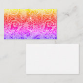 Floral Batik Motif Visitekaartje (Voorkant / Achterkant)