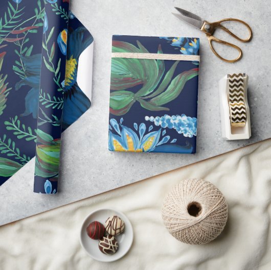 Floral Batik schildert Oekraïense folk schildersti Cadeaupapier (Crafts)