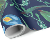 Floral Batik schildert Oekraïense folk schildersti Cadeaupapier (Rol Hoek)