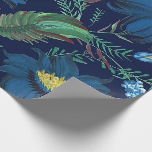 Floral Batik schildert Oekraïense folk schildersti Cadeaupapier (Hoek)