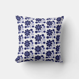 Floral Batik Swirl Pillow Kussen