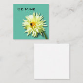 Floral Be Mine kaart Notitiekaartje (Voorkant / Achterkant)