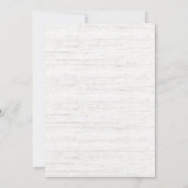 Floral Beach Driftwood bruiloft Kaart (Achterkant)