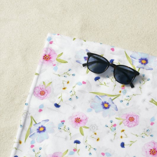 Floral Beach Towel Spring Strandlaken (In situ)