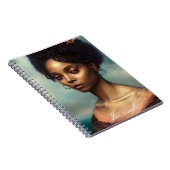 Floral Beauful Fantasy Vrouw Journal Notitieboek (Rechterzijde)