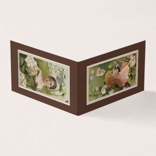 Floral Beauties 50 en 49 bladwijzer Visitekaartje (Buitenkant)