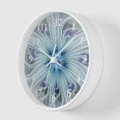 Floral Beauty Abstracte Modern Blue Pastel Flower (Hoek)