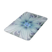Floral Beauty Abstracte Modern Blue Pastel Flower Badmat (Gekanteld)