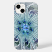 Floral Beauty Abstracte Modern Blue Pastel Flower Case-Mate iPhone Case (Achterkant)