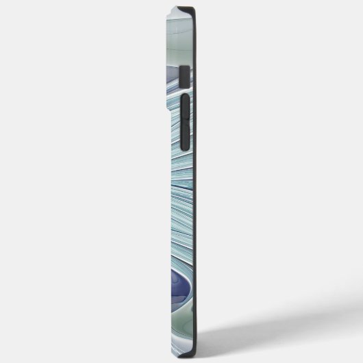 Floral Beauty Abstracte Modern Blue Pastel Flower Case-Mate iPhone Case (Achterkant / Links)