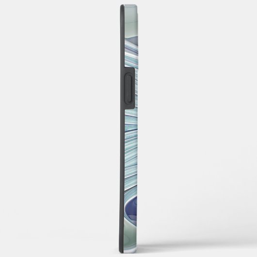 Floral Beauty Abstracte Modern Blue Pastel Flower Case-Mate iPhone Case (Achterkant / Rechts)