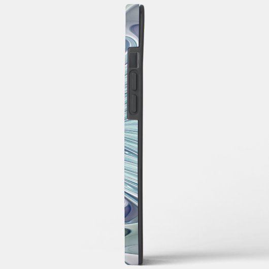 Floral Beauty Abstracte Modern Blue Pastel Flower Case-Mate iPhone Case (Achterkant / Links)