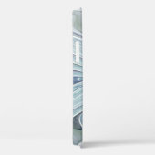 Floral Beauty Abstracte Modern Blue Pastel Flower Case-Mate iPhone Case (Achterkant / Rechts)