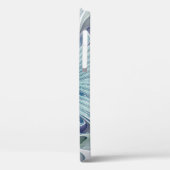 Floral Beauty Abstracte Modern Blue Pastel Flower Case-Mate iPhone Case (Achterkant / Links)