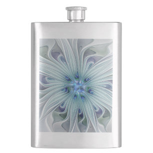 Floral Beauty Abstracte Modern Blue Pastel Flower Flacon