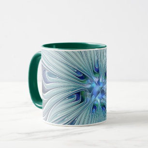 Floral Beauty Abstracte Modern Blue Pastel Flower Mok