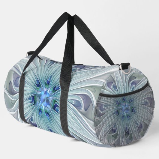 Floral Beauty Abstracte Modern Blue Pastel Flower Plunjezak (Rechterhoek)