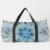 Floral Beauty Abstracte Modern Blue Pastel Flower Plunjezak (Achterkant)