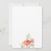 Floral Beauty Afstuderen Invitation Kaart (Achterkant)