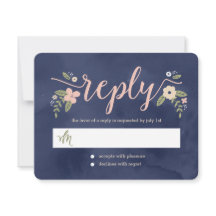 Floral Beauty Bewerkbare Kleur Bruiloft Reactie Ka