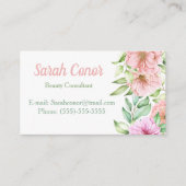 Floral Beauty Consultant Visitekaartje (Voorkant)