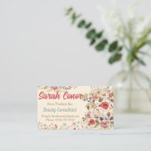 Floral Beauty Consultant Visitekaartje (Staand voorkant)