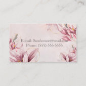 Floral Beauty Consultant Visitekaartje (Achterkant)