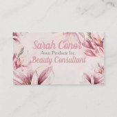 Floral Beauty Consultant Visitekaartje (Voorkant)