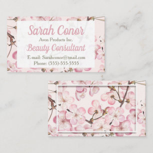 Floral Beauty Consultant Visitekaartje