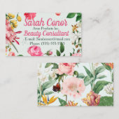 Floral Beauty Consultant Visitekaartje (Voorkant / Achterkant)