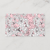 Floral Beauty Consultant Visitekaartje (Achterkant)