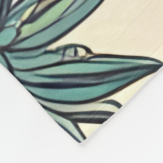 Floral Beauty Fleece Deken (Hoek)