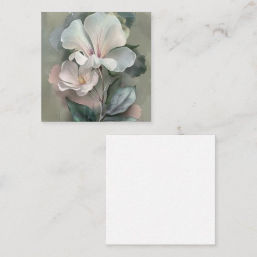 Floral Beauty Notitiekaartje (Voorkant / Achterkant)