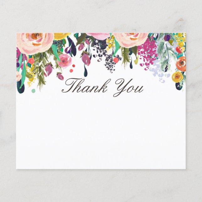 Floral Beauty Salon bedankt Flyer (Voorkant)