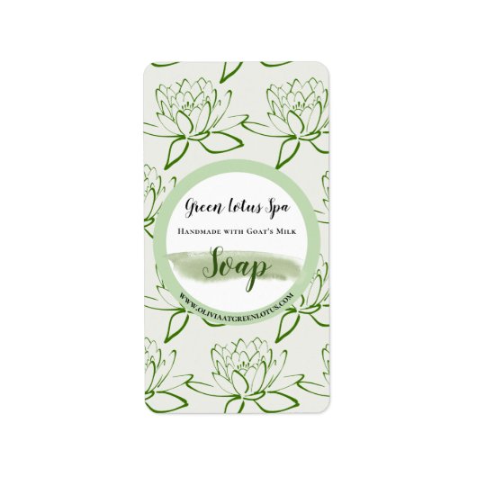 Floral Beauty Verpakking Sticker Label (Voorkant)