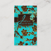 Floral Beauty Visitekaartjes Gold Trim (Voorkant)