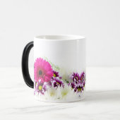 Floral Beauty: Waterverf Wash Abstracte kunst Magische Mok (Voorkant links)