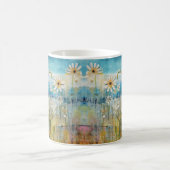 Floral Beauty: Waterverf Wash Abstracte kunst Magische Mok (Center)